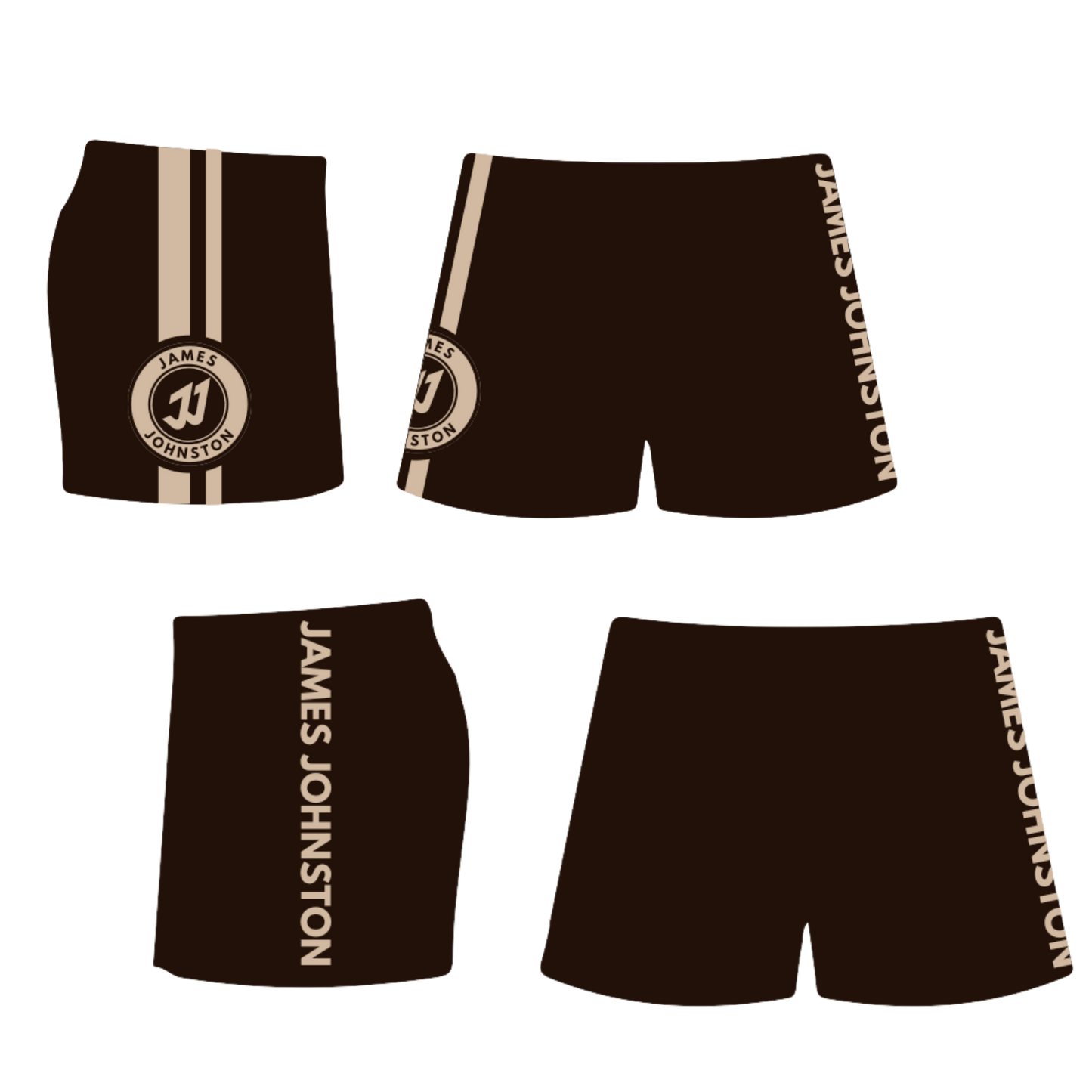 JJ (KIDS) BROWN FOOTY SHORTS + $0.99 Digital Album Download