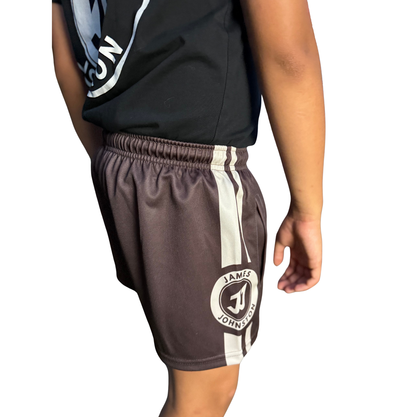 JJ (KIDS) BROWN FOOTY SHORTS + $0.99 Digital Album Download