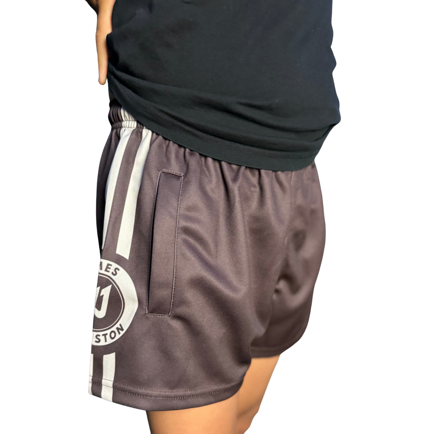 JJ (KIDS) BROWN FOOTY SHORTS + $0.99 Digital Album Download