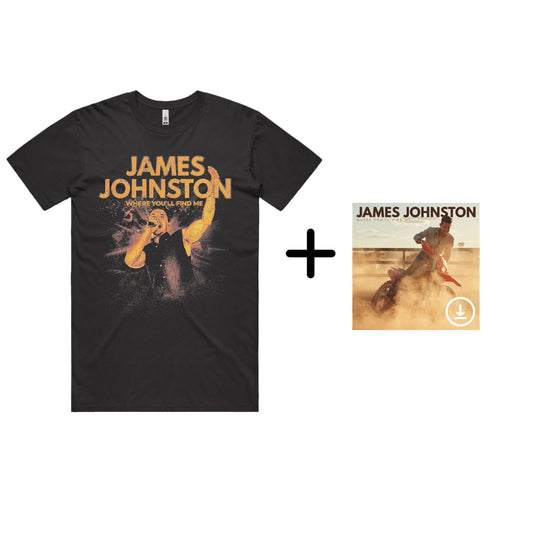 WHERE YOU'LL FIND ME JJ IMAGE TEE + $0.99 Digital Album Download