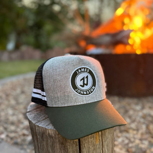 JJ GREEN/GREY TRUCKER CAP