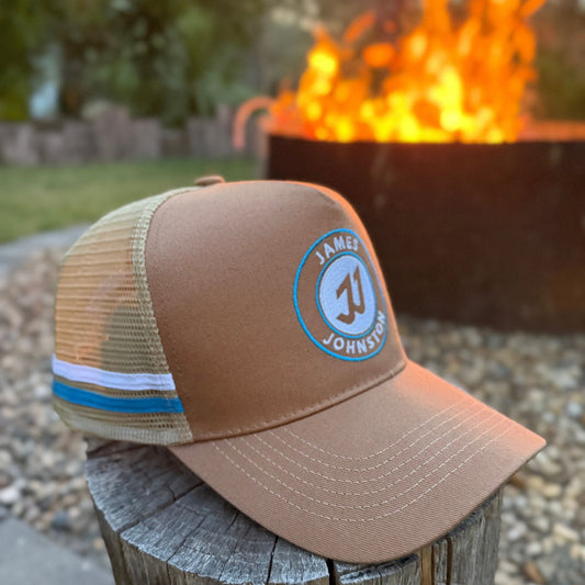 JJ (KIDS) BROWN/BLUE TRUCKER CAP